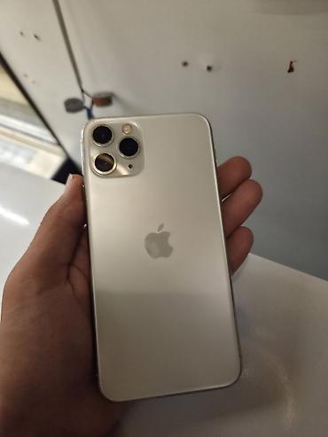 IPhone 11 Pro, Б/у, 256 ГБ, Серебристый, Зарядное устройство, Защитное стекло, Чехол, 71 %