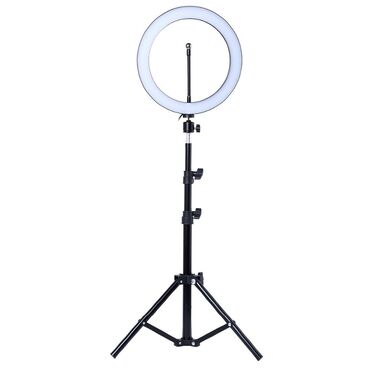 Аксессуары для фото и видео: Светодиодная кольцевая лампа со штативом и держателем для телефона