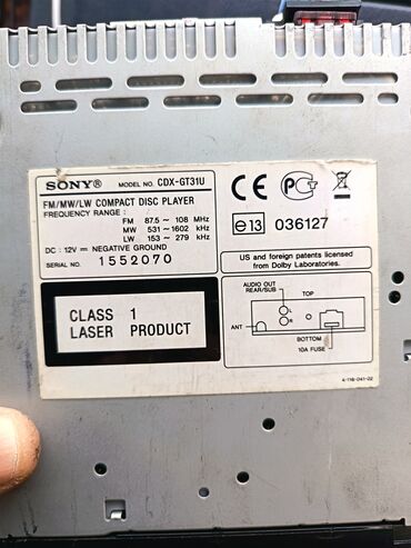 epilator laser: Maqnitol, Sony, AUX