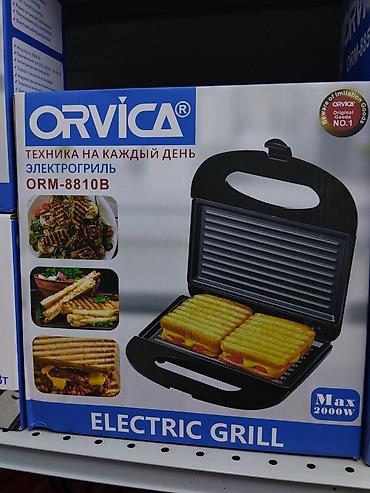 sandwich maker: Электрогриль ORVICA ORM-8810B - Мощность: до 2000 Вт (Max 2000W) - — 1
