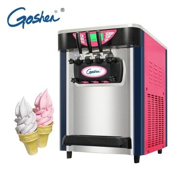vafli aparat: Dondurma aparatı Ice cream machine BJ218S 18-20L/H 3 Rəngli Masaüstü