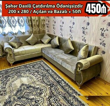 paletdən mebel: Künc divan, Yeni, Açılmayan, Bazasız, Parça, Şəhərdaxili pulsuz çatdırılma