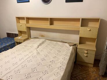 ванна 1 20: Двуспальная кровать, Шкаф, Трюмо, 2 тумбы, Б/у