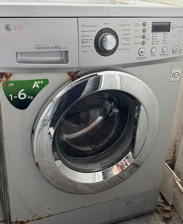 qabyuyan masin satilir: Paltaryuyan maşın LG, 6 kq, İşlənmiş, Avtomat, Qurutma var