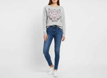 czerwony sweter: Reserved, Women`s sweatshirt, size M