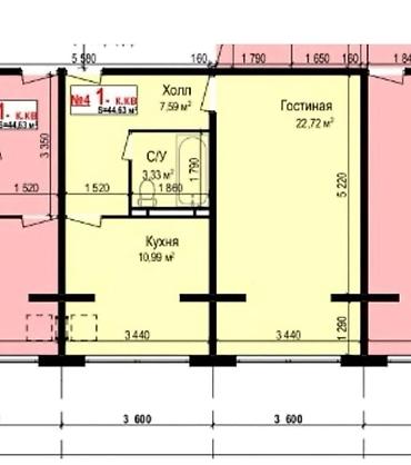 group: 1 комната, 45 м², Технопарк Элитка, 4 этаж, Свежий ремонт — 4