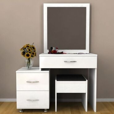 Sifarişlə yazı masaları: Dördbucaq masa, Stulsuz, Polkalı, Siyirməli, Türkiyə, Mat laminat — 9