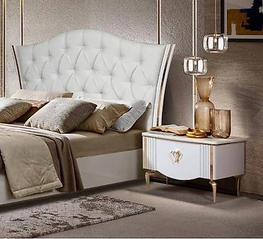 Спальные гарнитуры: Спальный гарнитур, Новый, В рассрочку, МДФ, Бесплатная доставка, цвет - Белый — 6