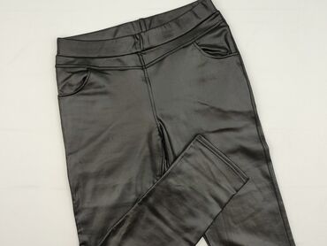 zamszowe legginsy: Leggings Eco-leather for women, size One size