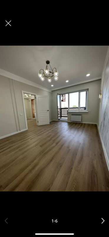 квартира элитка бишкек: 1 комната, 43 м², Элитка, 3 этаж