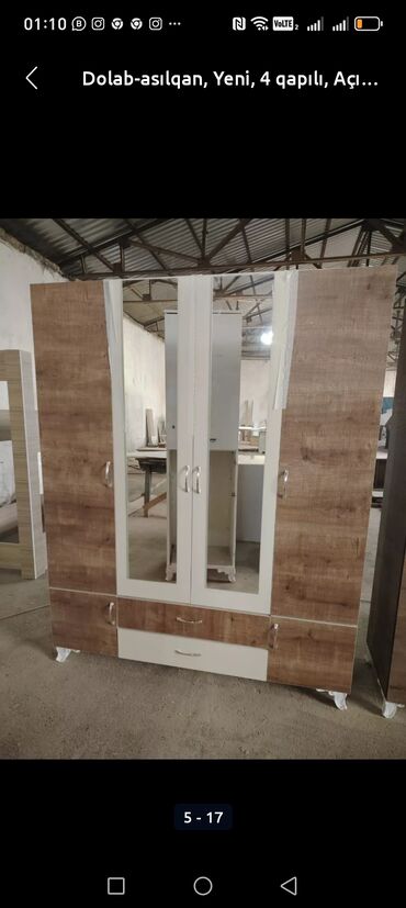 Dolablar: Yeni, 4 qapılı Düz dolab, Dolab-asılqan — 14