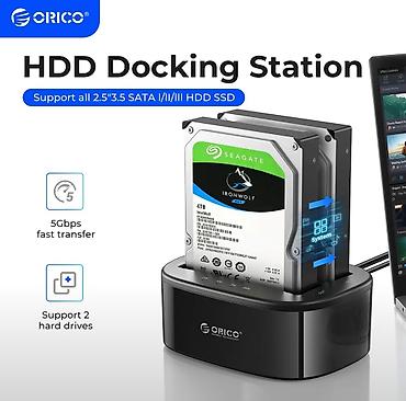 Док-станция ORICO 6228US3-C для SATA жестких дисков/SSD 2.5/3.5 с