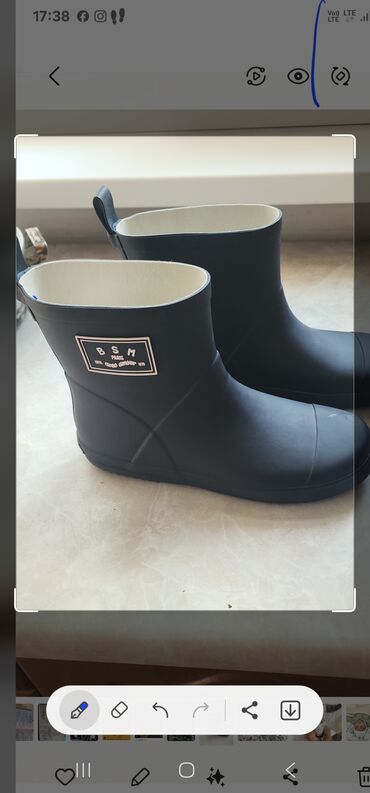 зимние сапоги 37 размер: Корейский резиновый сопаги новый 35-36размер