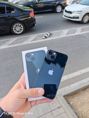 Apple iPhone: IPhone 13, 128 GB, Qara, Barmaq izi, Face ID