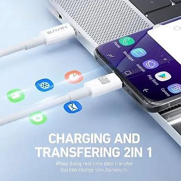 Kablovi za telefone: BAVIN USB-C na USB-C kabl 60W – Model CB274 - Snaga: do 60W, podržava — 4