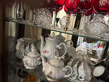 antik servis: Çay dəsti, rəng - Ağ — 2