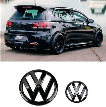 Auto delovi, gume i tjuning: Crni znak Golf 5, Golf 6, Golf 7. Komplet znakovi - zamenski crni — 1