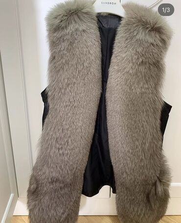 кожаная куртка женская: Jilet, L, XL, rəng - Boz