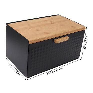 Çörək qabları: Cörek qabı
Metal
hem qapaqlı,hem doğrama taxtalı
Bamboo — 10