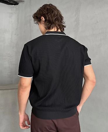 Kişi geyimləri: Polo köynək, S, rəng - Qara — 2