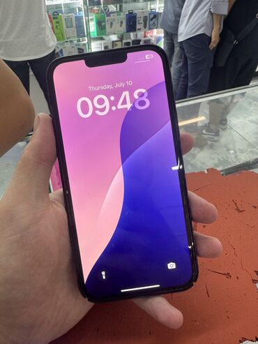 айфон 13 про реплика: IPhone 13 Pro Max, Колдонулган, 128 ГБ, Кара, Коргоочу айнек, Каптама, 93 %