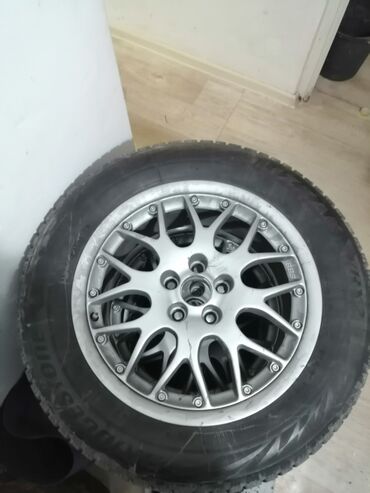 16 диски на субару: Шины 205 / 60 / R 16, Зима, Б/у, Комплект, Легковые, Bridgestone