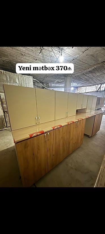 bar stullari satilir: Mətbəx mebeli satılır 370₼. Ölçü 3.03. **Yenidir**. Ünvan Əhmədli — 1
