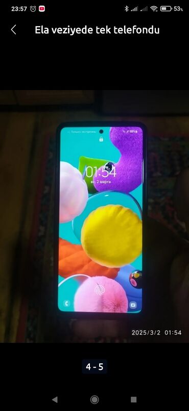 samsung a41 kontakt home: Samsung Galaxy A51, 4 GB, rəng - Ağ, Sensor, Barmaq izi, İki sim kartlı