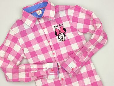 bialy sweterek 128: Shirt 9 years, condition - Very good, pattern - Cell, color - Pink