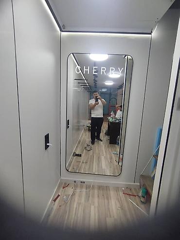Декор и интерьер: Зеркало с подсветкой и гравировкой CHERRY - Большое настенное зеркало — 1