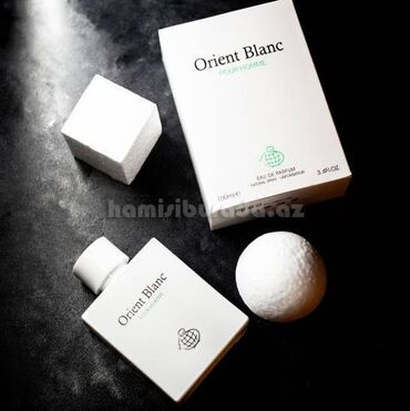 odun satışı: Ətir Orient Blanc Kişilər üçün odunlu aromatik ətirdir. Ağ sadəliyi