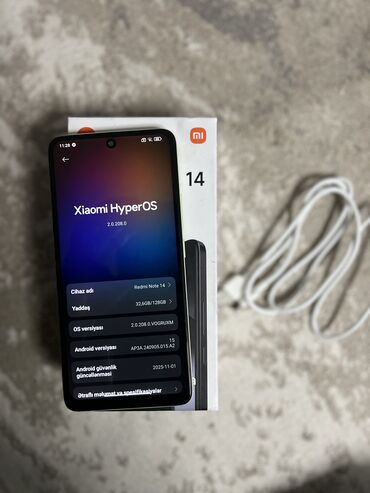 Redmi: Redmi Note 14, 128 GB, rəng - Yaşıl, Face ID — 4