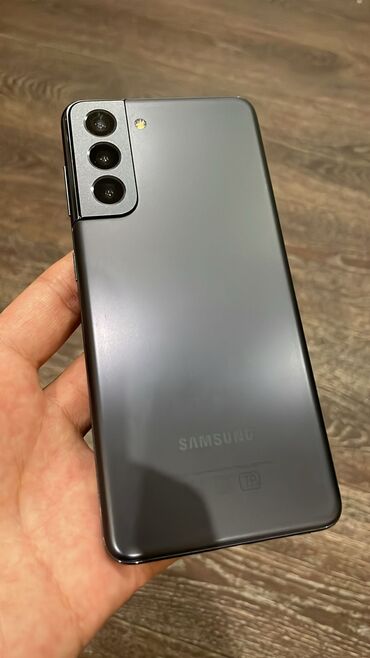 айфон бу 12: Samsung Galaxy S21 5G, Б/у, 256 ГБ, цвет - Серебристый, 2 SIM