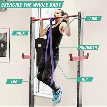 İdman və istirahət: Ağır atletika və fitnes üçün elastik müqavimət lentləri seti - Tip — 2