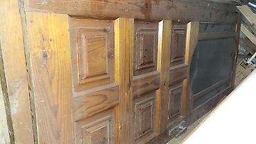 Giriş qapıları: Taxta giriş qapısı - Material: tam ağac (kütləvi), klassik panelli — 10