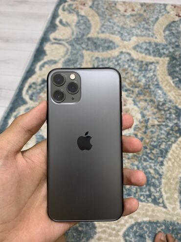 обмен на айфон 11 про: IPhone 11 Pro, Колдонулган, 256 ГБ, Matte Space Gray, Каптама