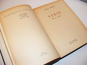 note parfema: VERDI Franz WerfelROMAN O OPERImladost zagreb 1953rikna oštećena — 2