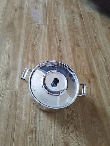 Qab-qacaq və mətbəx ləvazimatları: Qazan, rəng - Gümüşü, Paslanmayan polad, 3 l, Rusiya — 3