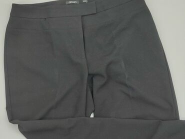 białe dzianinowe spodnie: Material trousers, 2XL (EU 44), condition - Good