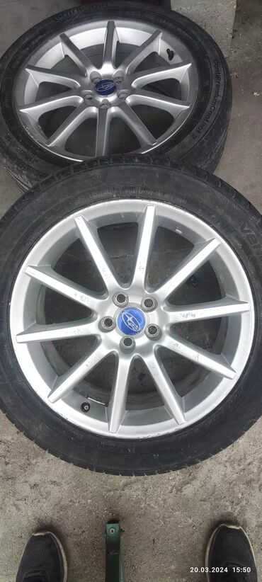 Диски: Литые Диски R 18 Subaru, Комплект, отверстий - 5, Б/у