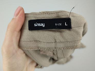sinsay biala spodnice: Sinsay, Spodnie materiałowe damskie, rozmiar L — 4