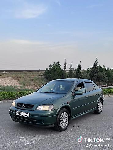 Opel: Opel Astra G sedanı - Kuzov: 4 qapılı sedan, tünd yaşıl rəng - — 5