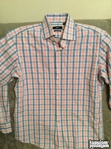 Košulje: Košulja Na duge rukave, S (EU 48), M (EU 50), L (EU 52), Boss, bоја - Siva, Pamuk — 20