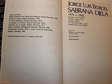 stranger things: JORGE LUIS BORGES ( Borhes ) sabrana djela 85 gzhtvrd povezželjezni — 2
