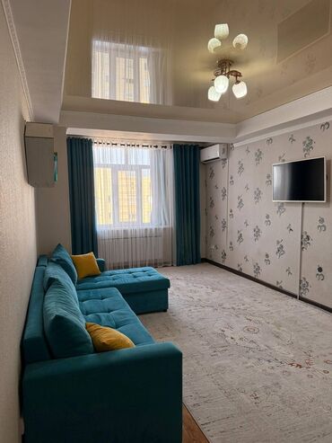 тоголок молдо фрунзе: 1 комната, 45 м², Элитка, 9 этаж, Евроремонт