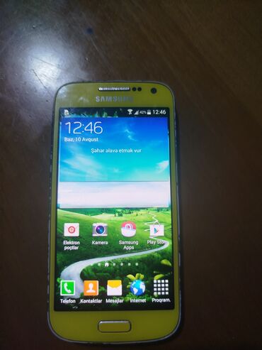 sansung: Samsung I9190 Galaxy S4 Mini, 8 GB, rəng - Sarı, Sensor