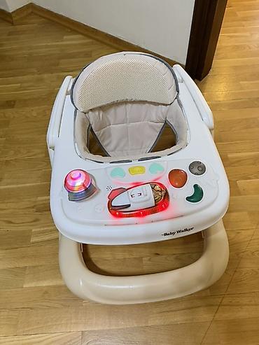 Другие развивающие игрушки: Uşaq gəzdiricisi – “Baby Walker” tipli - Rəng: ağ/bej korpus, bej — 2