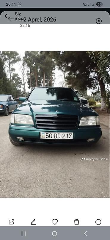 w202 duman: Avtomobil: Mercedes-Benz C-Class (W202), sedan Rəng: Tünd yaşıl — 1
