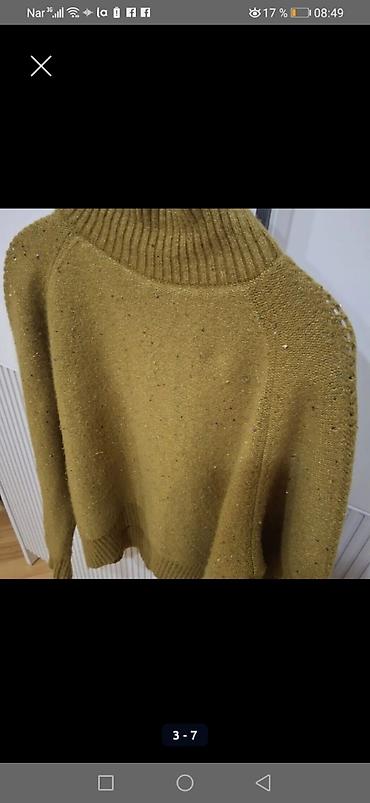 mor rəng: Qadın sviteri - Model: boğazlı (yarım yüksək yaxalı), reglan qollu - — 4