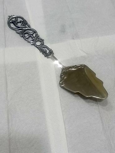 paxla: Retro üslubda metal tort/paxlava spatulası (tort paylayıcı) - — 1